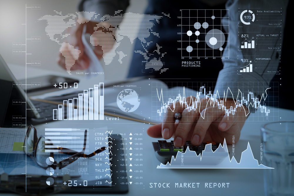 Chart representation of LIT AI's machine learning analysis, forecasting fintech investment returns